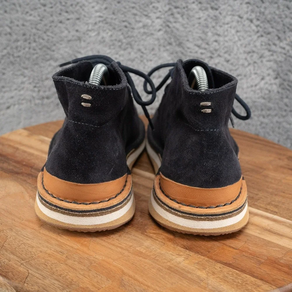 GREATS Chukka Boots Mens 7 Blue Excellent Suede Brooklyn Made In Italy
